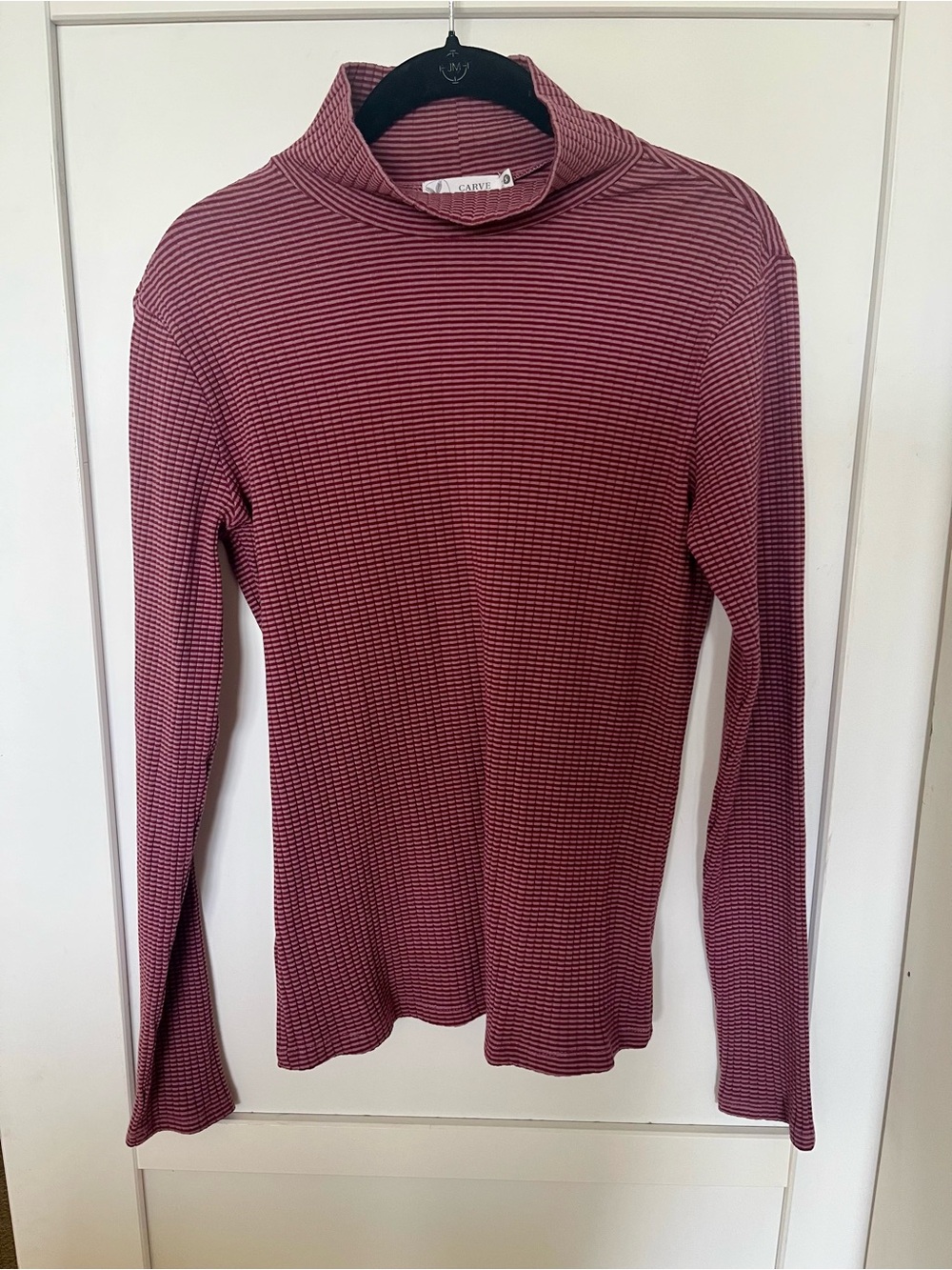 Denise Turtleneck by Carve Designs in Orchid Stripe